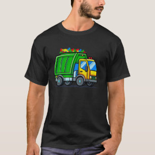 Camiseta Peças de Caminhão de Lixo Puzzle Conscientização d