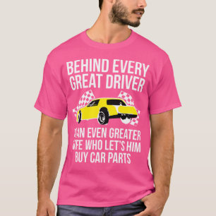 Camiseta Peças De Carro De Corrida De Excelente Para Esposa