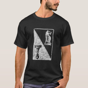 Camiseta Peças de Conselho do jogador de xadrez Vintage
