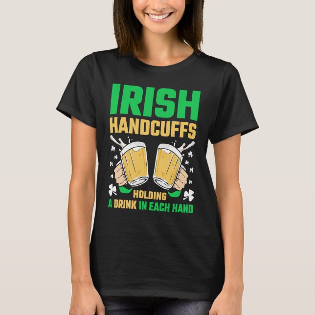 Camiseta Peças de proteção irlandesas para o Dia de São Pat (Frente)