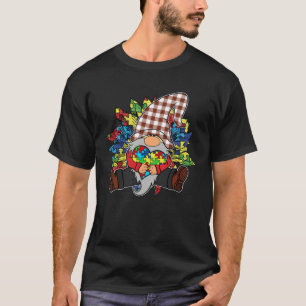 Camiseta Peças de Puzzle de Girassol de Conscientização do