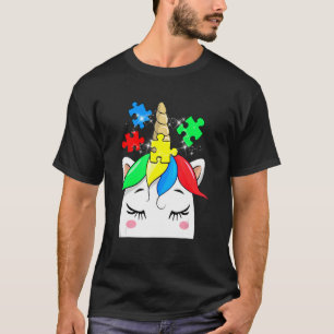 Camiseta Peças de Quebra-Cabeça de Consciencialização do Au