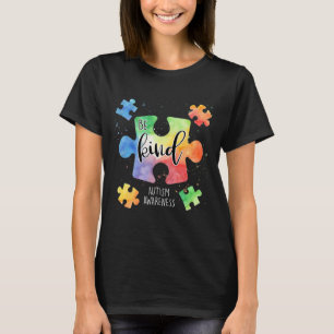 Camiseta Peças de Quebra-Cabeça Ser Gentil Conscientização