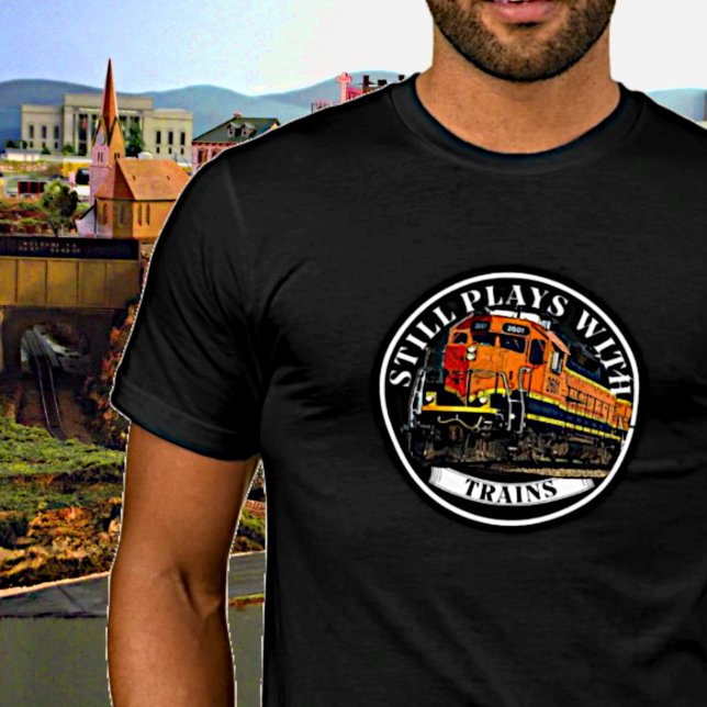 Camiseta Peças de teatro com trem Orange Black Diesel (Criador carregado)