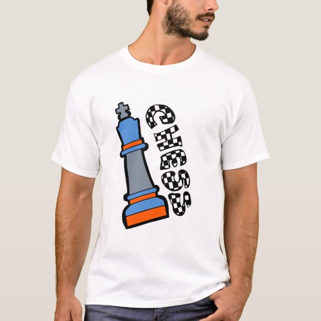 Camiseta peças de xadrez (Frente)