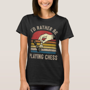Camiseta Peças de xadrez do Retro Chess I Checkmate Play C