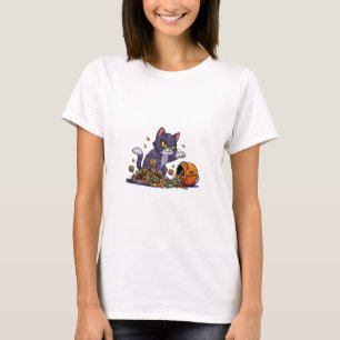 Camiseta Peças Do Meu Docinho - Mulher Gato De Halloween