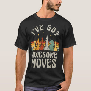 Camiseta Peças Engraçadas do Jogador de Xadrez Retro Eu ten