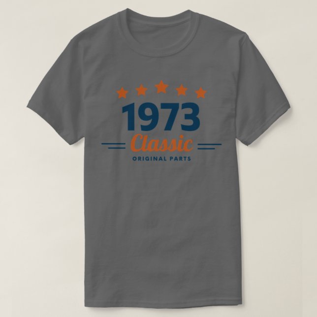 Camiseta Peças originais clássicas 1973 (Frente do Design)