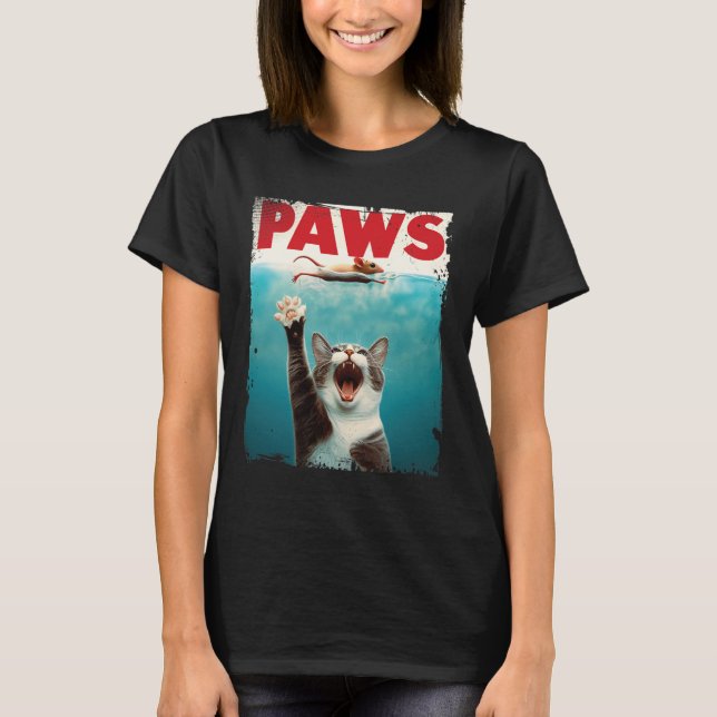 Camiseta Peças Paródia Gato Rato Humorístico Perseguindo Ra (Frente)