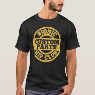 Camiseta Peças personalizadas do Vintage Bionic Hip Club Hi