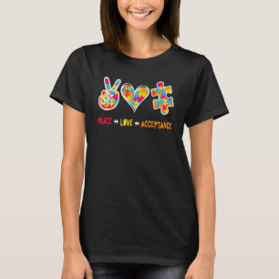 Camiseta peças quebra-cabeça coloridas Autismo Sensibilizaç