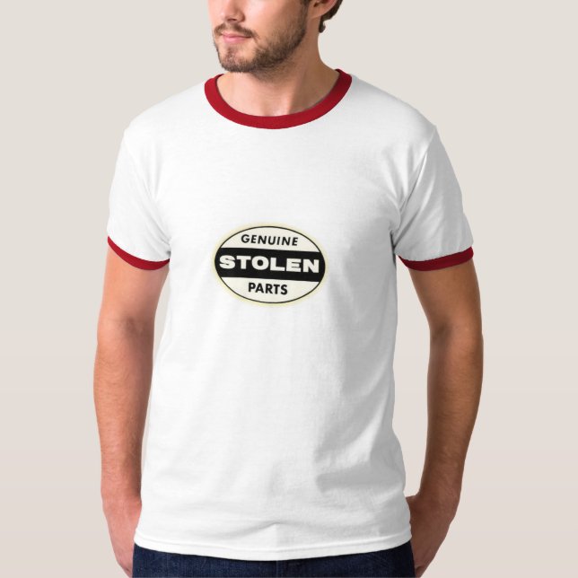 Camiseta Peças roubadas genuínas (Frente)