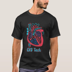 Camiseta Peças técnicas do EKG para o Cardiólogo Técnico de