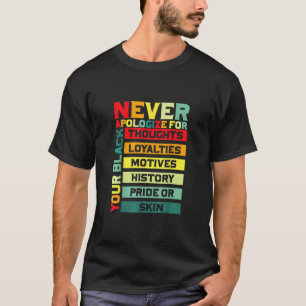 Camiseta Peço desculpas pelo seu negro histórico