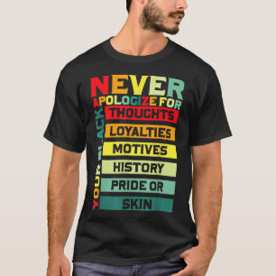 Camiseta Peço desculpas pelo seu negro histórico