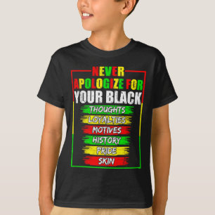 Camiseta Peço desculpas pelo seu negro histórico