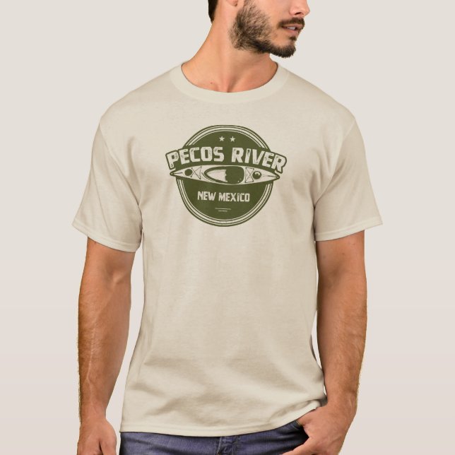 Camiseta Pecos Rio Novo México Kayaking (Frente)