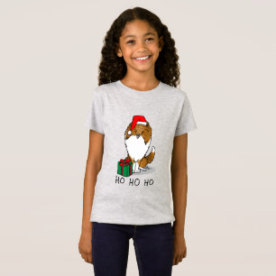 Camiseta Pecuária Shetland de Santa Hat (sable) de Natal