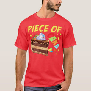 Camiseta Pedaço de Bolo de Bolo de Bolo