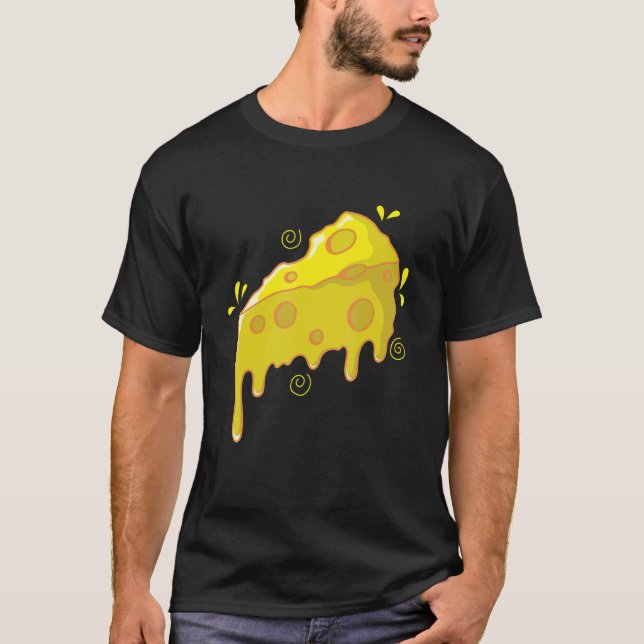 Camiseta Pedaço de queijo derretido (Frente)