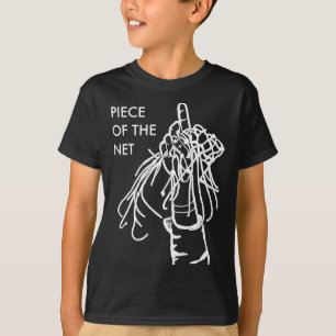 Camiseta Pedaço Do Adesivo De Rede (branco)