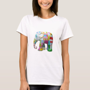 Camiseta Pedaço retro elefante branco