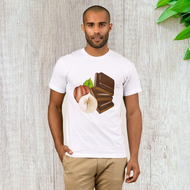 Camiseta Pedaços de chocolate Mens T-Shirt (Criador carregado)