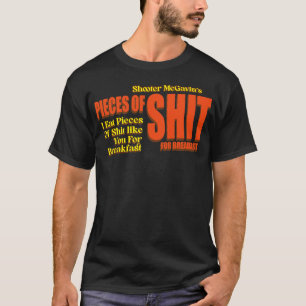 Camiseta Pedaços de Shooter McGavins de Cereal de Café da M