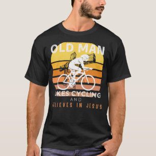 Camiseta Pedais Fiéis: Velhinhos Velhinhos Andam com Jesus 