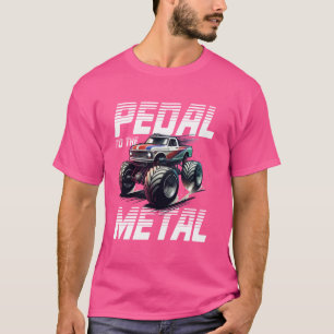 Camiseta Pedal De Caminhão Monstro Para O Adventur De Metal