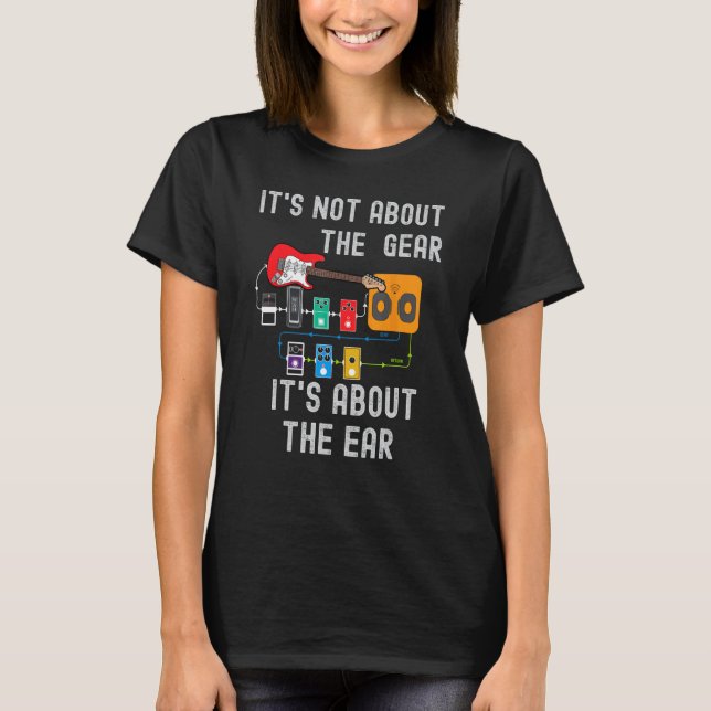 Camiseta Pedal de Efeitos para Guitarra Caixa de Loop Pedal (Frente)