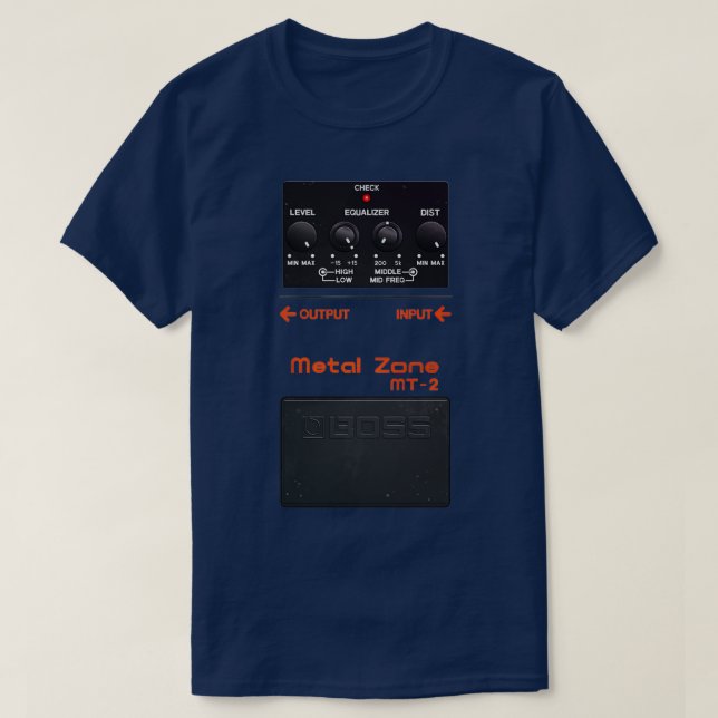 Camiseta Pedal de Violão de Zona Metárea (Frente do Design)
