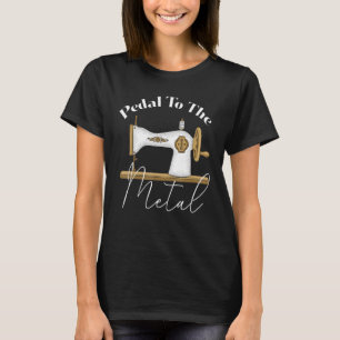 Camiseta Pedal Para As Mulheres Que Colidem Metálicos Que V
