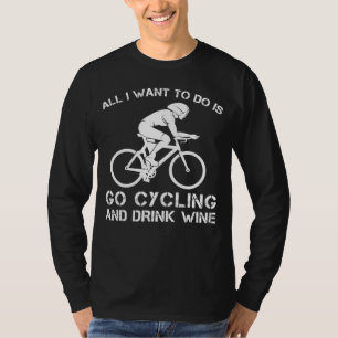 Camiseta Pedal & Pour: Abrace a alegria do ciclismo e do vi