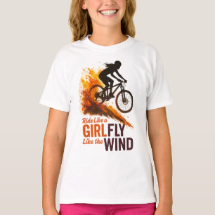 Camiseta Pedale Como uma Garota – Arte MTB Vintage Splash