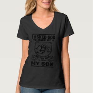 Camiseta Pedi a Deus Para Me Tornar Um Homem Melhor Ele Me