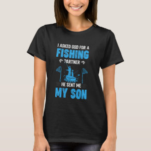 Camiseta Pedi a Deus um Parceiro de Pesca, Ele Me Enviou Me