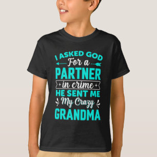 Camiseta Pedi a Deus um Parceiro no Crime Ele Me Mandou Min