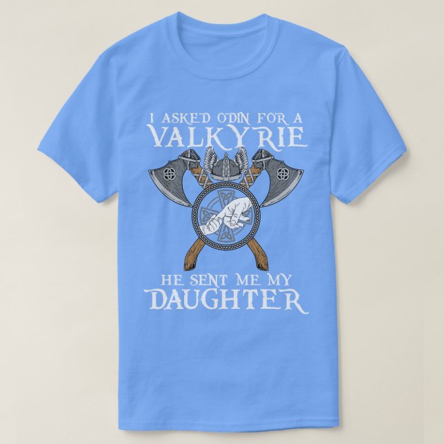 Camiseta Pedi a Odin para Valkyrie (Frente do Design)