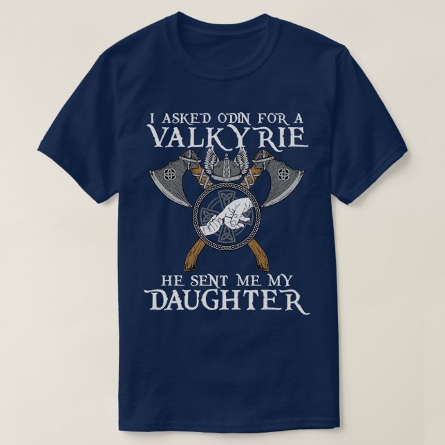 Camiseta Pedi a Odin uma Valquíria (Frente do Design)