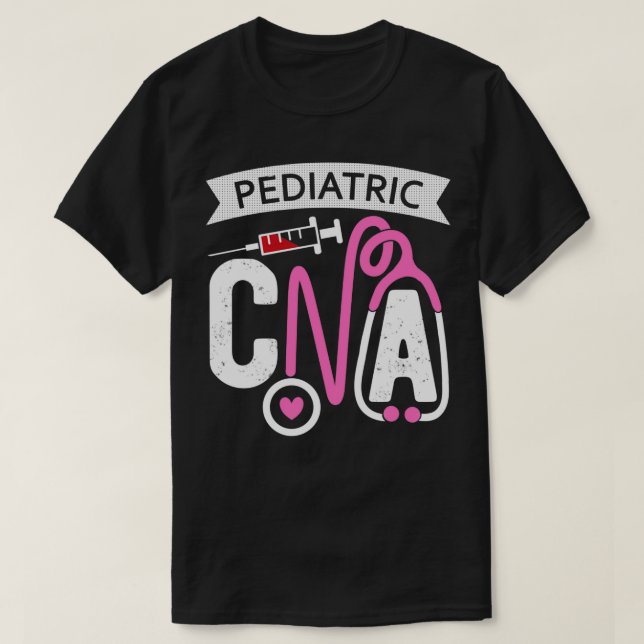Camiseta Pediatri Assistente de Enfermagem com Certificação (Frente do Design)
