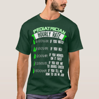 Camiseta Pediatria de Taxa Horária Pediátrica