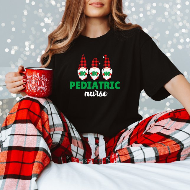 Camiseta Pediatric Nurse Santa Celebration Christmas Tee (Criador carregado)