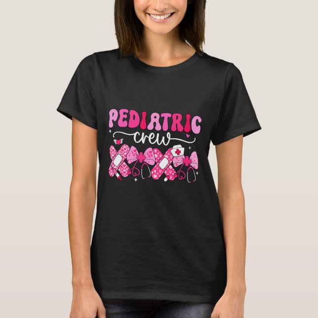 Camiseta Pediatric Valentines Nurse Crew Peds Nurse Valenti (Frente)