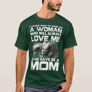 Camiseta Pediu A Deus Para Me Enviar Uma Mulher Que Me Ama