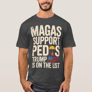 CAMISETA PEDOS DE SUPORTE DE MAGAS