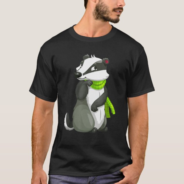Camiseta Pedra Cortada Com Animais Cugado De Peles Com Esca (Frente)