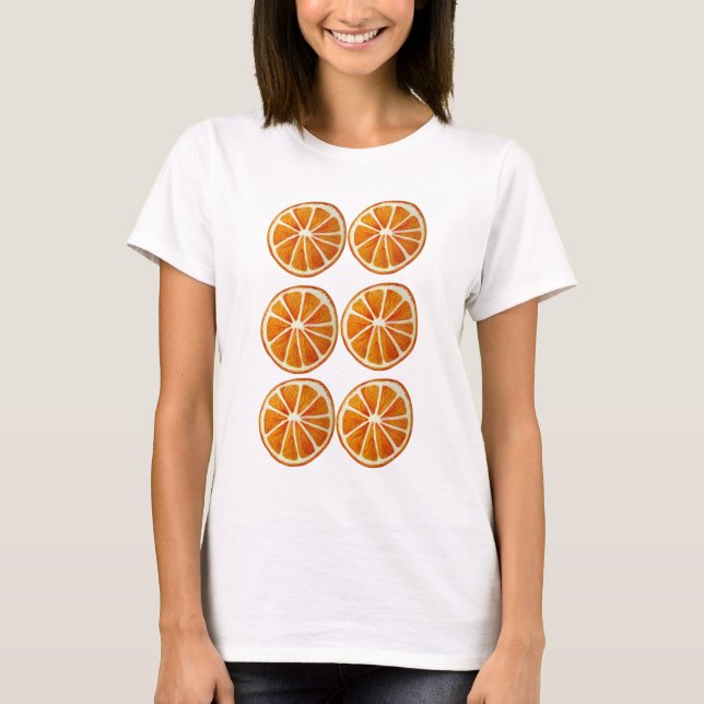Camiseta Pedra-d-água, cor-de-laranja-suculenta (Frente)