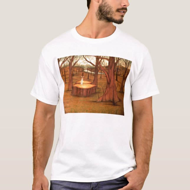 Camiseta pedra da espada (Frente)